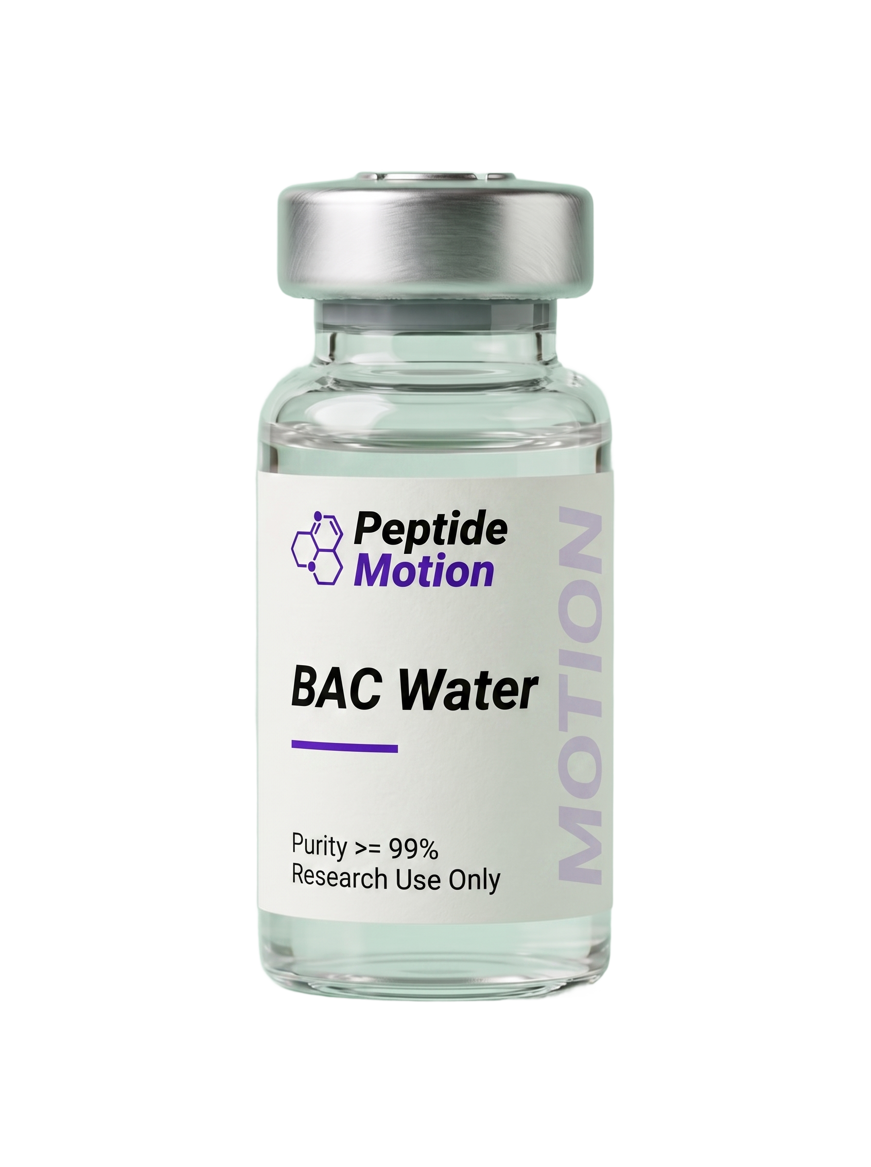 BAC Water research peptide vial