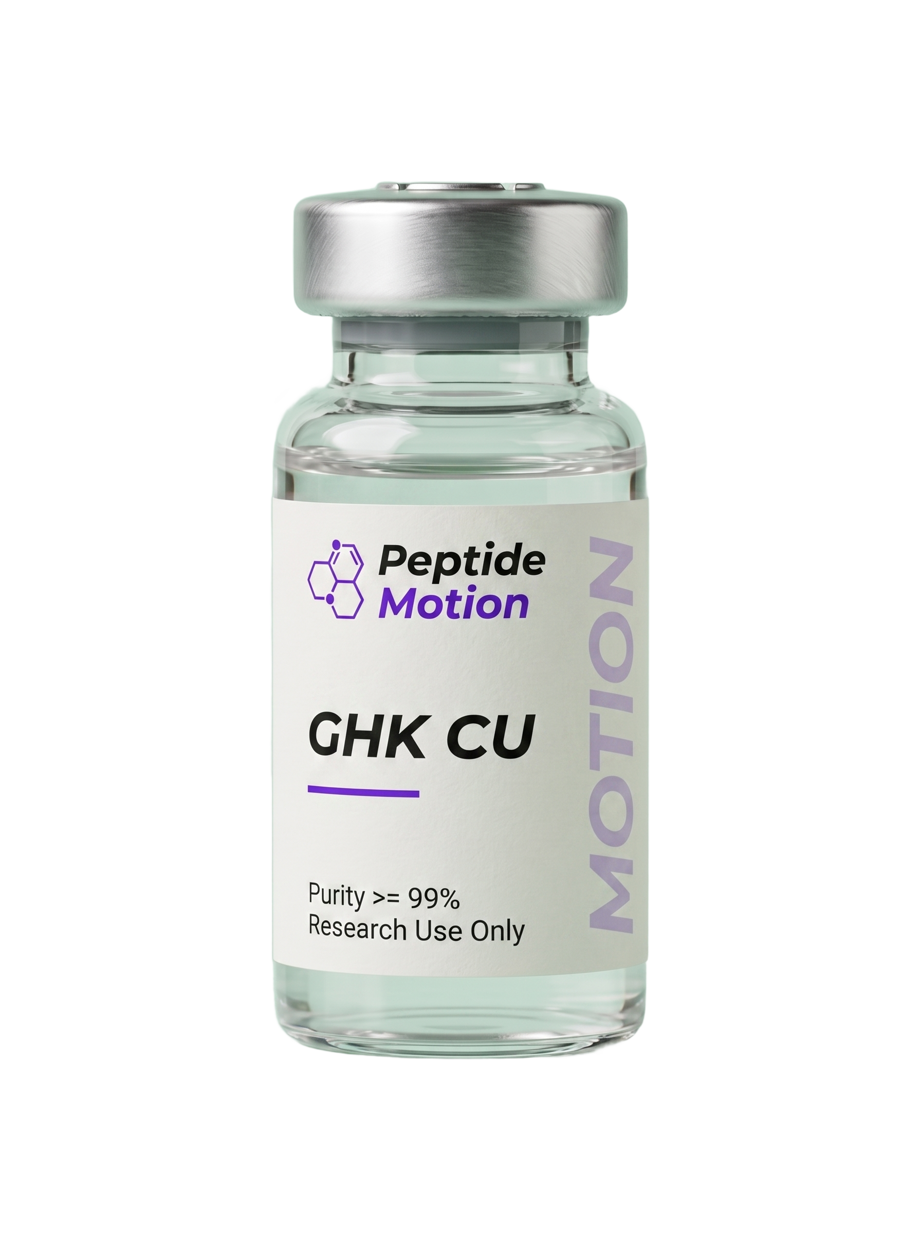 GHK CU research peptide vial