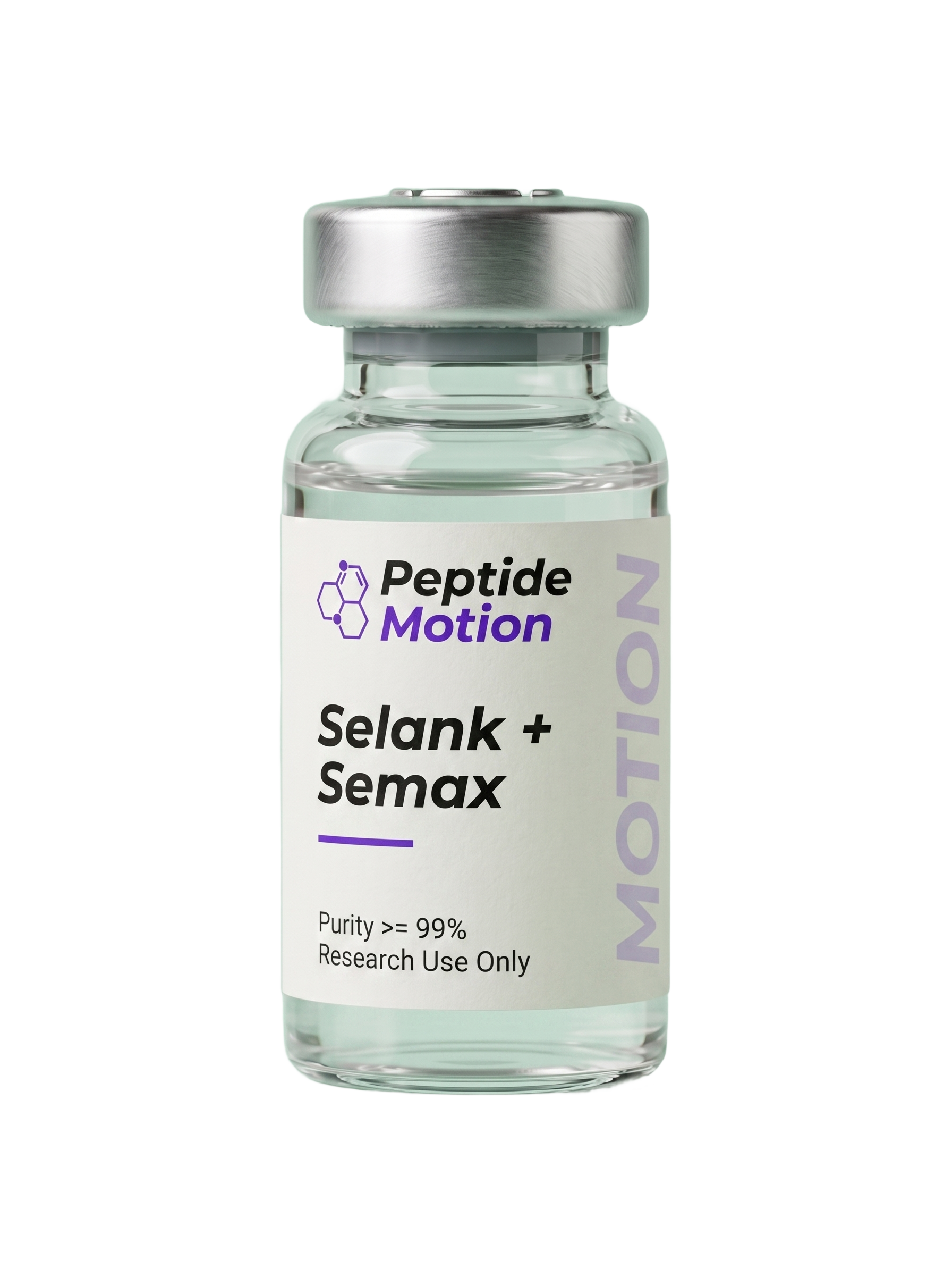Selank + Semax research peptide vial